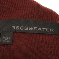 360 Sweater Baumwoll-Top in Bordeaux