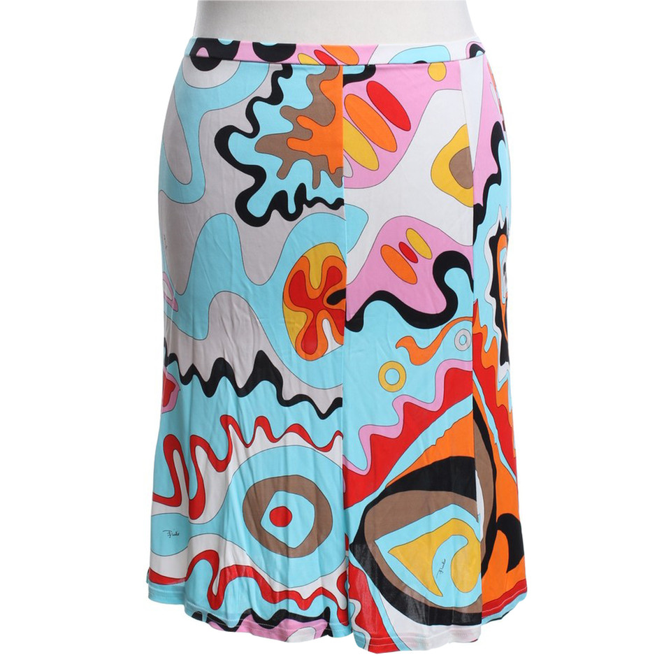 Emilio Pucci skirt with colorful pattern