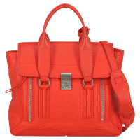 3.1 Phillip Lim Pashli Medium Satchel aus Leder in Rot