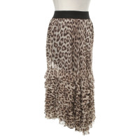 Twin Set Simona Barbieri skirt with leopard pattern