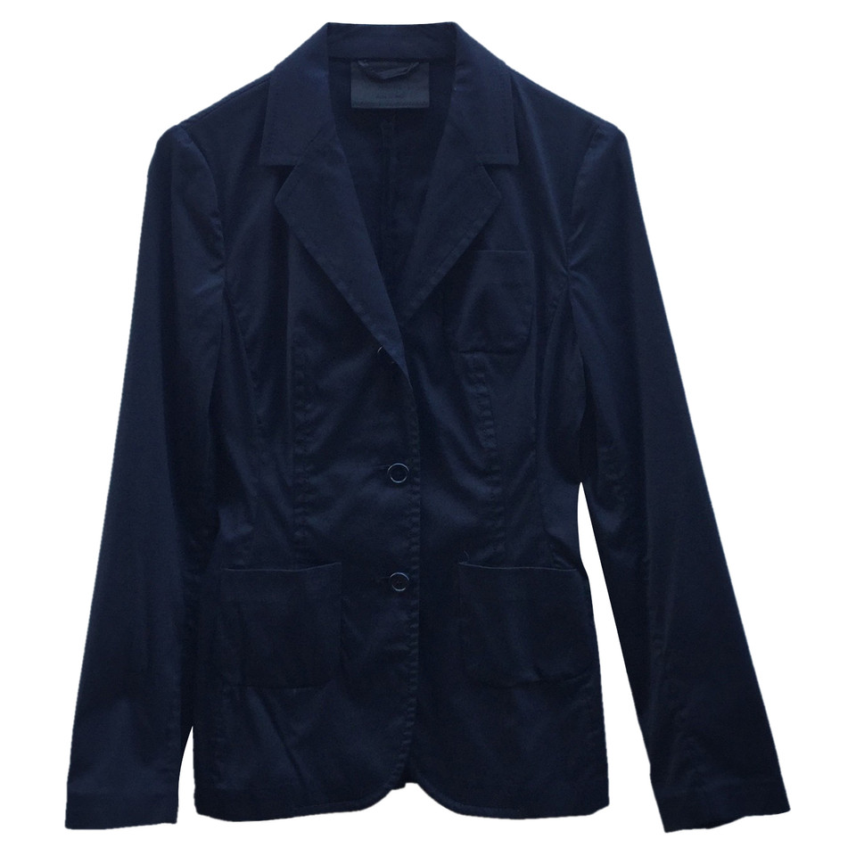 Prada Jacke/Mantel aus Baumwolle in Blau