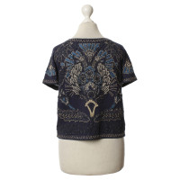 Diane Von Furstenberg top with elaborate embroidery
