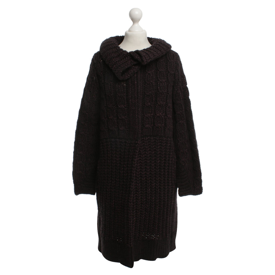 Schumacher Knitted coat in purple