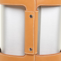 Hermès Difficile valise Case-roulant avec des ceintures en cuir
