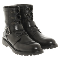 Max Mara Stiefeletten aus Leder in Schwarz