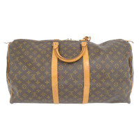 Louis Vuitton Keepall 55 aus Canvas in Braun