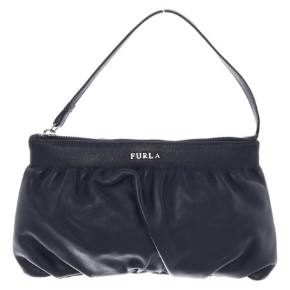 Furla Clutch Bag Leather in Blue