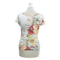 Roberto Cavalli T-shirt met een bloemenpatroon