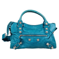 Balenciaga City Bag en Cuir en Turquoise