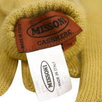 Missoni mosterd kasjmier & lange zijden handschoenen