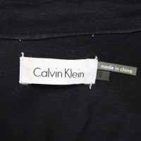 Calvin Klein robe de lin en noir