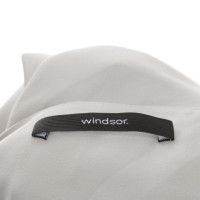 Windsor Silk top in pale gray