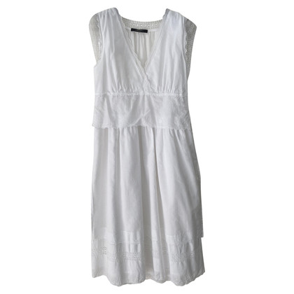 Max Mara Kleid aus Baumwolle in Weiß