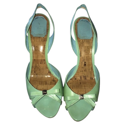 Christian Dior Pumps/Peeptoes Patent leather in Turquoise