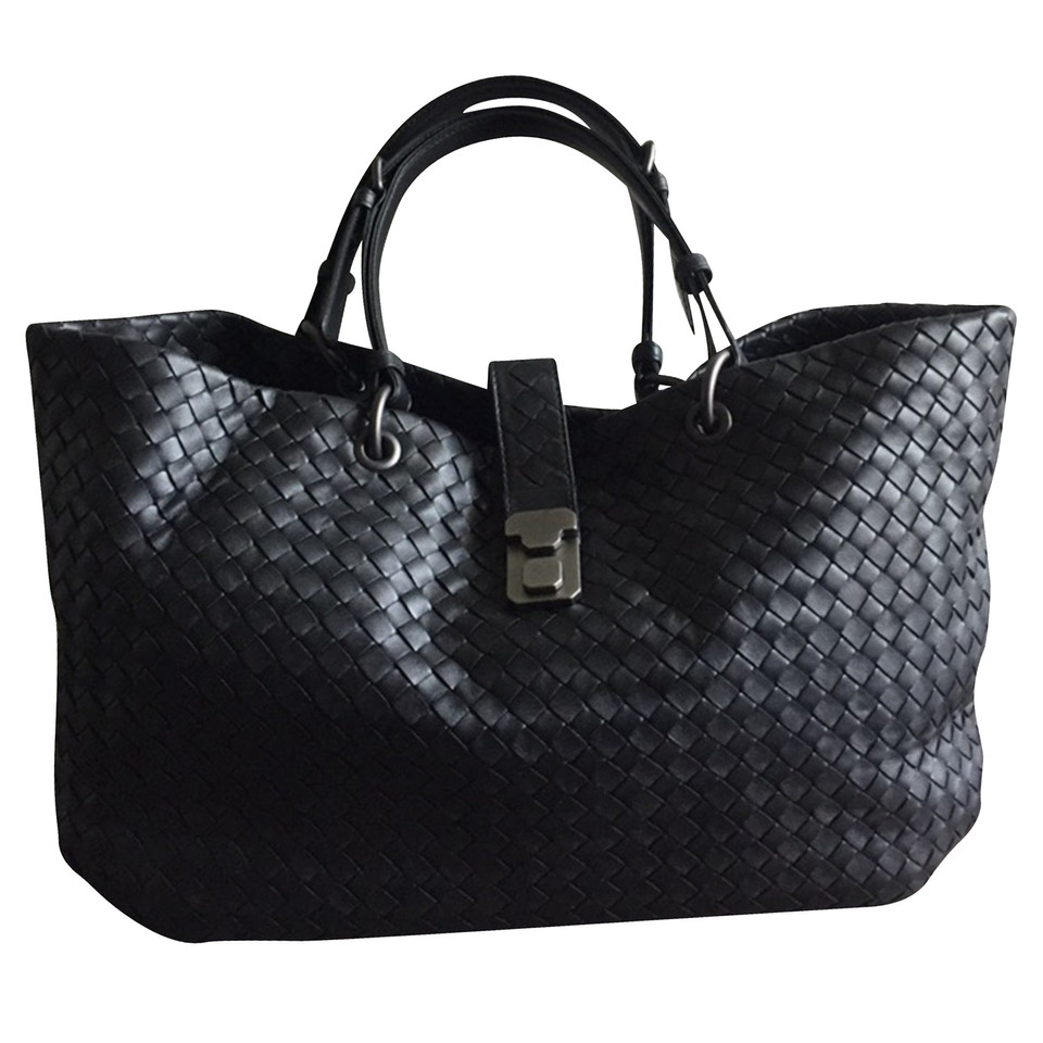 Bottega Veneta Shopper mit Ledergeflecht