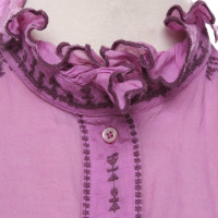 Isabel Marant Etoile Oberteil aus Baumwolle in Violett
