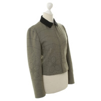 Moschino Wool Blazer with embroidery
