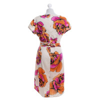 Luisa Cerano Baumwoll-Kleid mit floralem Print