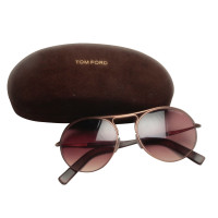 Tom Ford Copper round sunglasses