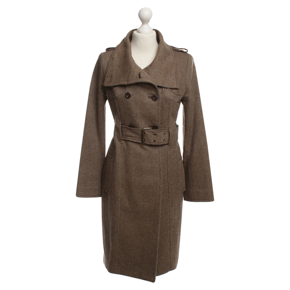 Patrizia Pepe Tweed coat in Brown