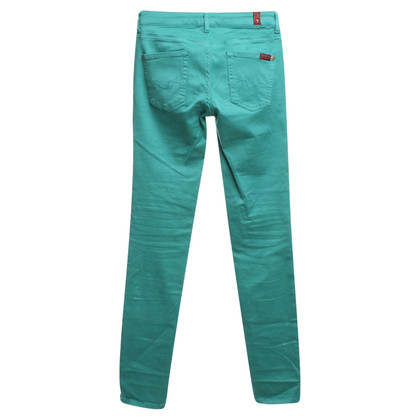 7 For All Mankind Skinny Jeans in Mintgrün