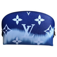 Louis Vuitton Escale Pochette Cosmetique Leer in Blauw