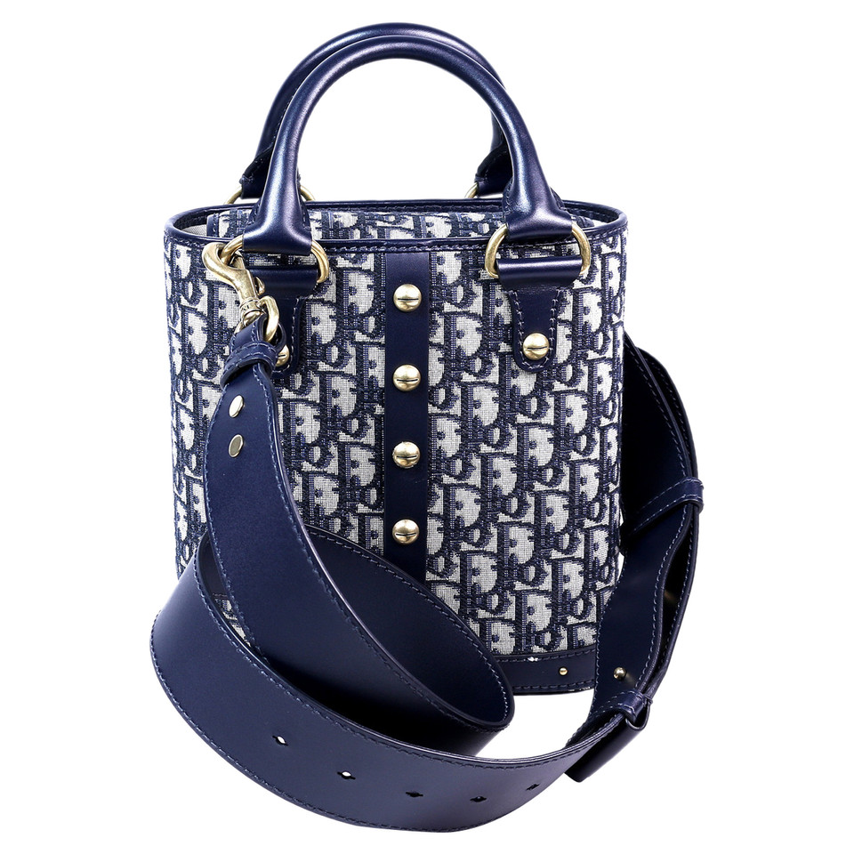 Dior Avenue Bag in Tela in Blu