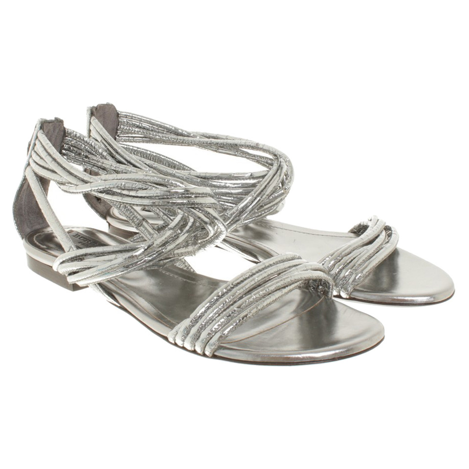 Burberry sandali color argento