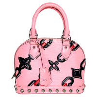 Louis Vuitton Alma BB23,5 Leer in Roze