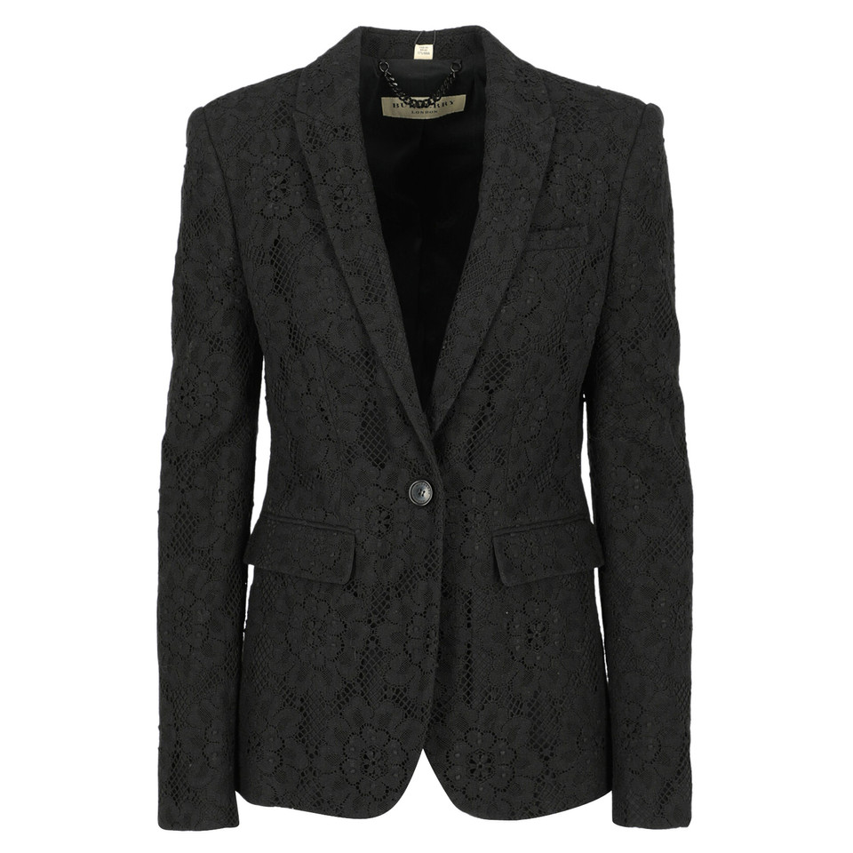 Burberry Veste/Manteau en Coton en Noir