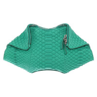 Alexander McQueen Manta Clutch in Verde