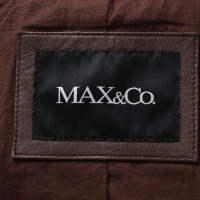 Max & Co Giacca/Cappotto in Pelle in Marrone