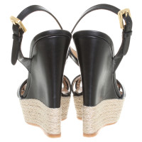 Dsquared2 Leather sandals with plateau 