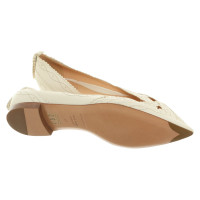Sergio Rossi Slippers/Ballerinas Leather in Cream