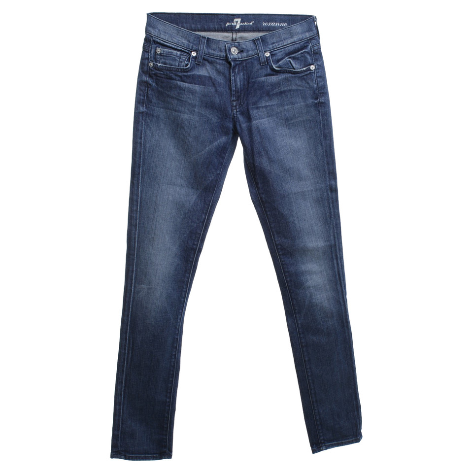 7 For All Mankind Jeans "Roxanne" in blu