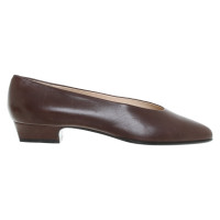 Jil Sander Pumps/Peeptoes Leather in Brown