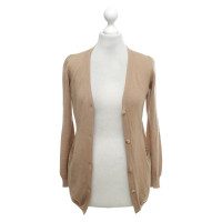 Jil Sander Cognacfarbene Strickjacke