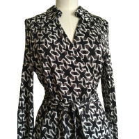 Diane Von Furstenberg robe vintage avec motif graphique