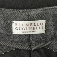 Brunello Cucinelli Wollhose mit abgesetztem Bund