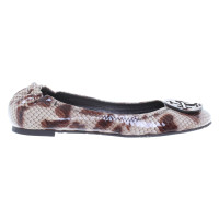 Tory Burch Ballerinas in reptile leather