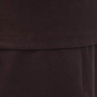 Donna Karan Leren rok in bruin