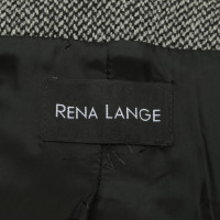 Rena Lange Manteau court en noir / blanc
