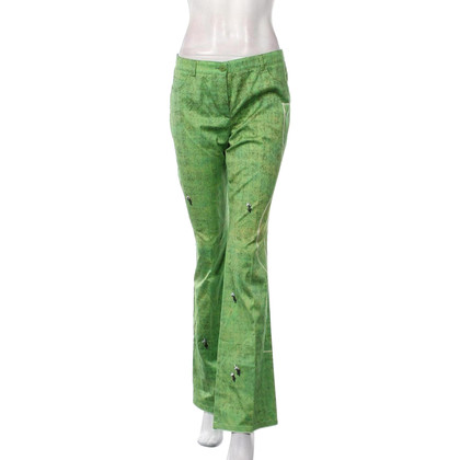 Akris Punto Paire de Pantalon en Coton en Vert