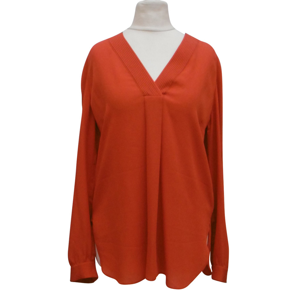 Iris Von Arnim Zijden blouse in rood