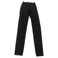 Iris & Ink Paire de Pantalon en Cuir en Noir