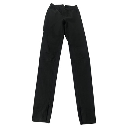 Iris & Ink Trousers Leather in Black