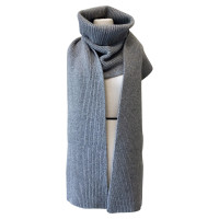 Acne Lambswool grigio scuro melange foulard