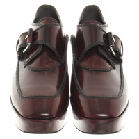 Balenciaga Lace-up shoes Leather in Bordeaux
