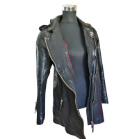 True Religion Jacket/Coat Leather in Black