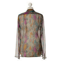 Antik Batik Zijden blouse met print